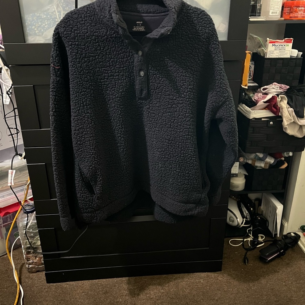Aerie Charcoal Textured Sweater
